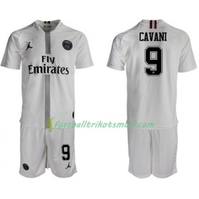 Fußballtrikots Paris Saint Germain Cavani 9 Jodan Weiß Kinder 2018-2019 Kurzarm Ausweichtrikot kaufen